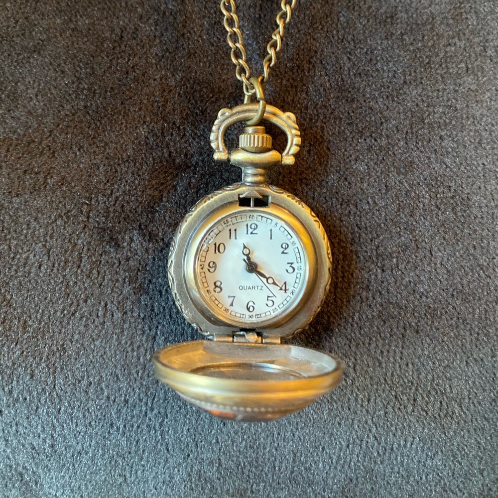 Vintage Inspired Brass Pocket Watch